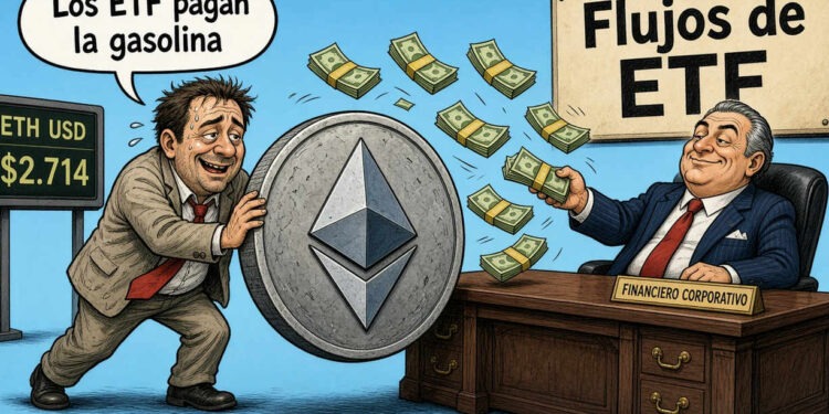 Ethereum (ETH) se afianza sobre USD 2.714 pese al menor volumen 1 Ethereum (ETH) se afianza sobre USD 2.714 pese al menor volumen