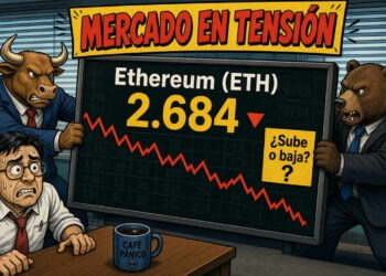 Ethereum resiste en USD 2.684 y encara resistencia en 2.801