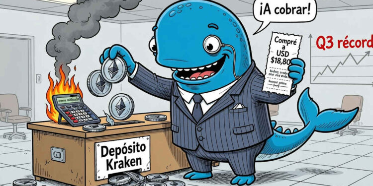 Ballena de Ethereum empieza a vender 3.000 ETH comprados a 19 dólares