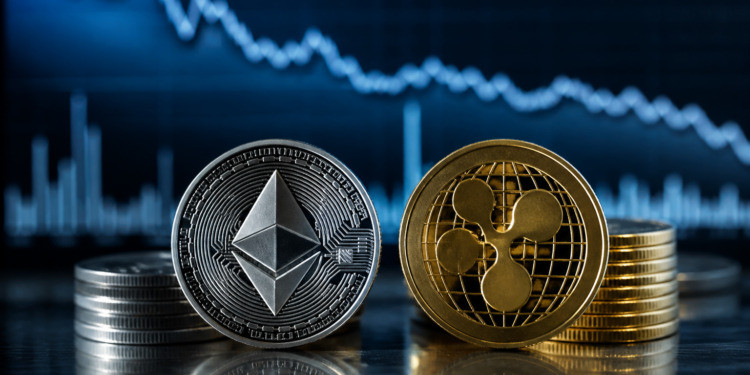 El sentimiento hacia ETH y XRP cae a mínimos de varias semanas