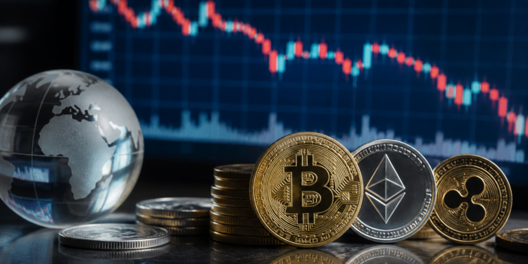 Bitcoin baja de 84.100$ y Ethereum y Ripple amplían sus caídas