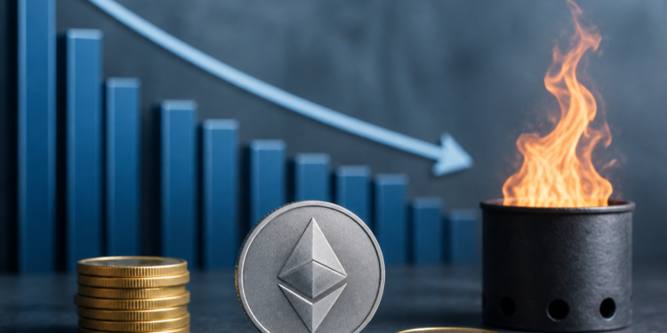 La quema de comisiones de ETH solo compensa el 2% de la emisión en 2026