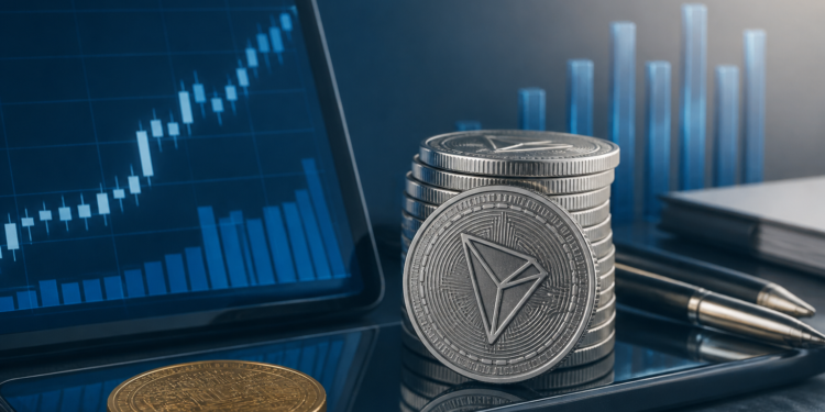 TRON movió 2,2 billones en stablecoins y TRX creció 108 días seguidos