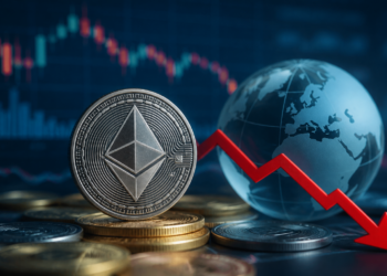 Ethereum cae 1,98% y pone a prueba su soporte inmediato