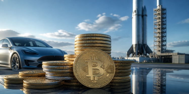 La posible fusión Tesla-SpaceX reuniría 30.221 bitcoins
