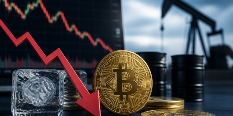 Bitcoin cae a 82.000 dólares por ventas en IA y alza del petróleo