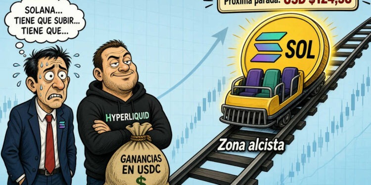 Solana sube un 47,33% en 90 días y roza los 118,57 dólares