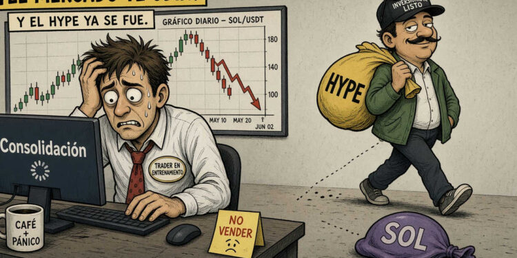 Solana cae un 1,19% y pierde la media móvil de 7 días 1 Solana cae un 1,19% y pierde la media móvil de 7 días