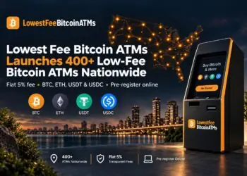Lowest Fee Bitcoin ATMs debuta con más de 400 cajeros cripto en EE. UU.