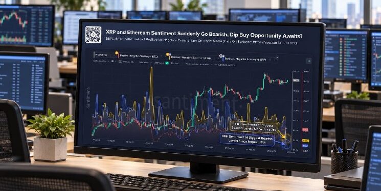XRP alcanza su mayor pesimismo desde el 17 de agosto 1 XRP alcanza su mayor pesimismo desde el 17 de agosto