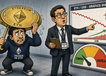 Ethereum cae un 0,93% con volumen un 26,67% superior al promedio