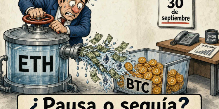 ETF de Ethereum pierden USD 118 millones en tres días