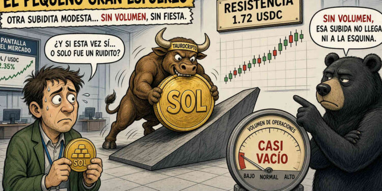 Solana sube un 1,98%, pero el bajo volumen limita la convicción 1 Solana sube un 1,98%, pero el bajo volumen limita la convicción