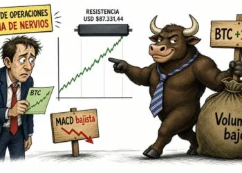 Bitcoin sube 1,63% hasta USD 85.951,19, sin respaldo del volumen