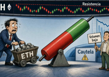 Ethereum (ETH) sube 1,64%, pero el bajo volumen limita el rebote