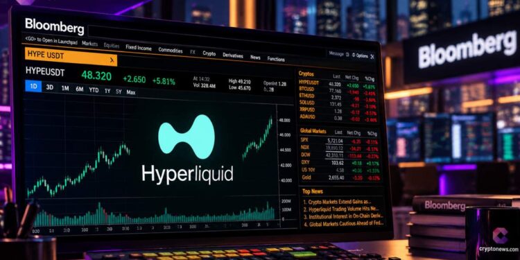 Bloomberg incorpora datos de los perpetuos de Hyperliquid 1 Bloomberg incorpora datos de los perpetuos de Hyperliquid