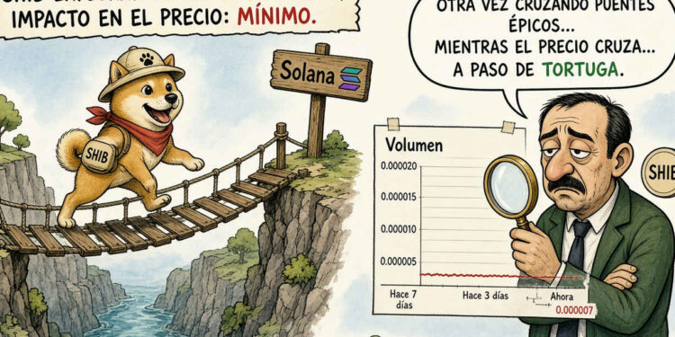 SHIB sube un 3,69% al coincidir con su llegada a Solana