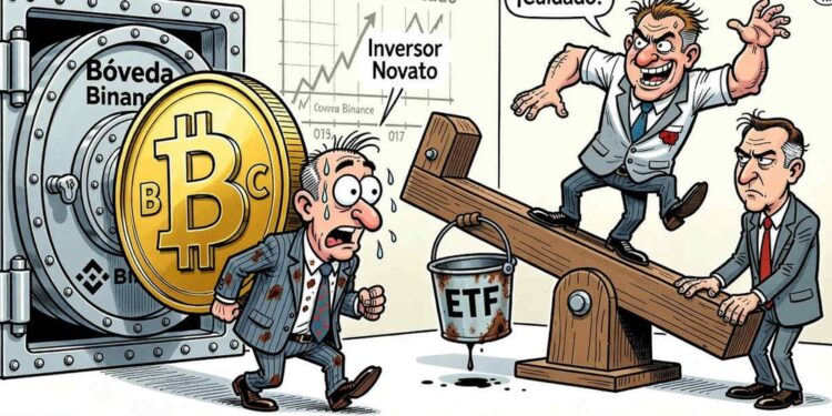 Más de 40.000 BTC salen de Binance: los ETF y el apalancamiento frenan