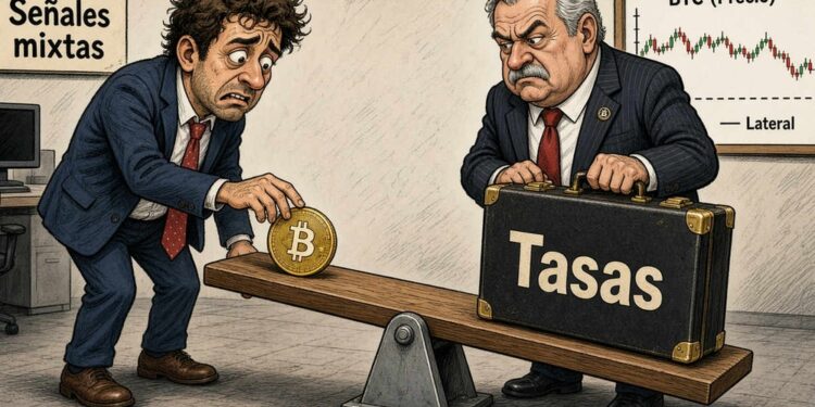 Bitcoin (BTC) cotiza estable, pero las señales mixtas frenan el avance 1 Bitcoin (BTC) cotiza estable, pero las señales mixtas frenan el avance