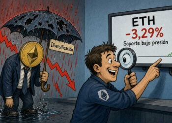 ETH cae 3,29% el 7 de octubre y prueba soportes clave