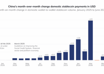 Los monederos chinos de stablecoins se multiplican por 43