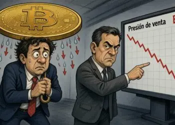 Bitcoin cae un 2,85% ante el aumento de la presión vendedora