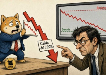 SHIB cae un 7,20% y pone a prueba soportes técnicos