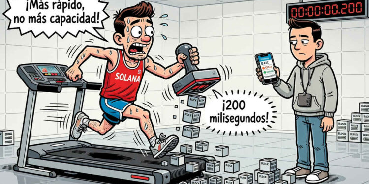 Solana prevé bajar a 200 ms entre bloques y presiona a validadores