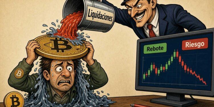 Bitcoin avanza un 0,16% tras reportes de liquidaciones masivas
