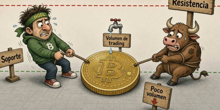 Bitcoin afronta una prueba decisiva con bajo volumen el 11 de octubre