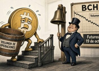Bitcoin Cash sube 1,39% a USD $282,73 con volumen reducido