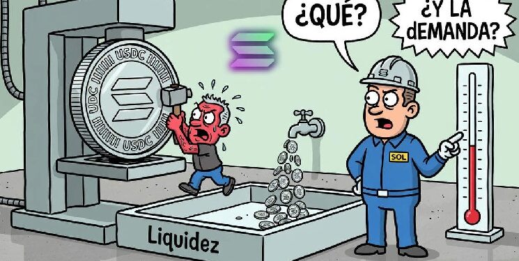 Circle emite 250 millones de USDC en Solana, sin demanda confirmada