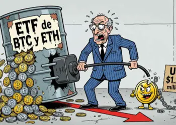 ETF de Bitcoin y Ether pierden más de USD 1.200 millones en una semana