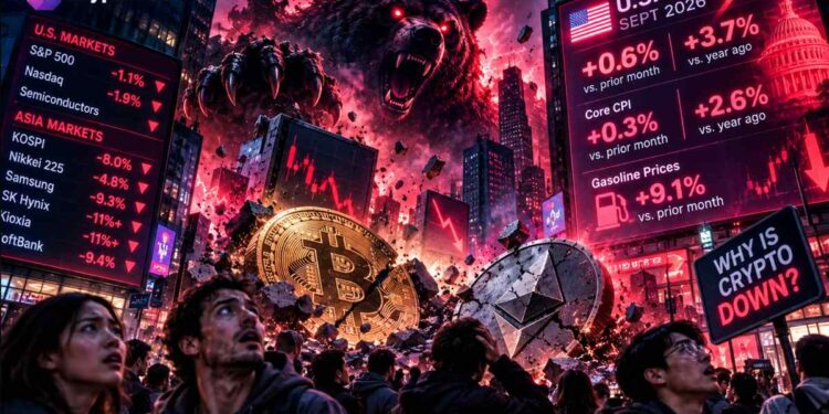 Bitcoin cae 4% y Ethereum 6,5% por la inflación en EE.UU. 1 Bitcoin cae 4% y Ethereum 6,5% por la inflación en EE.UU.