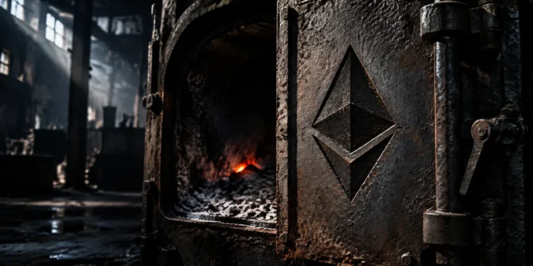 Ethereum suma 2.955 ETH y quema solo 13,6 en 24 horas