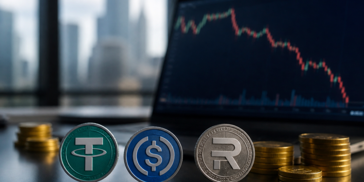 Tether pierde casi 5.000 millones ante USDC y RLUSD