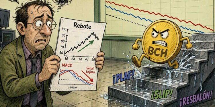 Bitcoin Cash (BCH) sube 2,39% pese a un volumen 36,27% menor