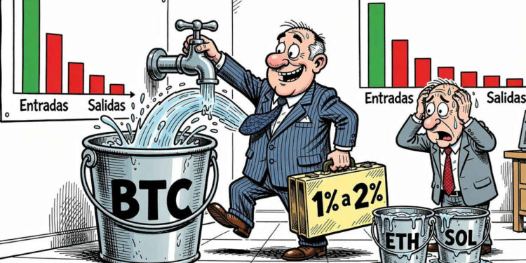 ETF de Bitcoin suman USD 550 millones en dos días; Ether sale 1 ETF de Bitcoin suman USD 550 millones en dos días; Ether sale