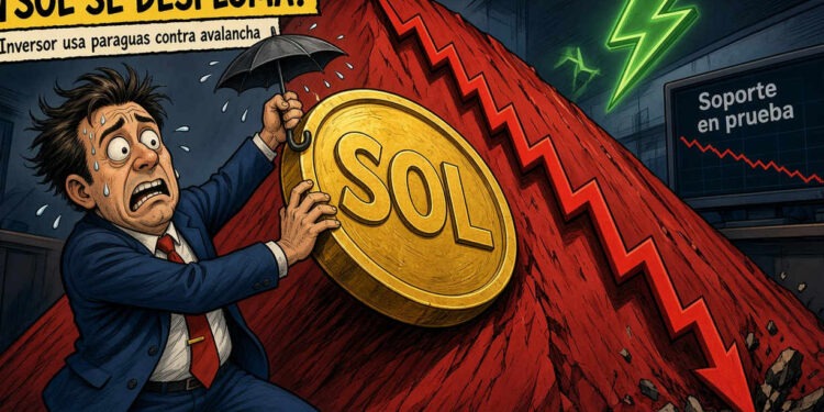 Solana cae un 1,96% y se acerca a un soporte clave el 22 de octubre