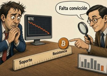 Bitcoin cae un 0,72% y pone sus soportes bajo presión
