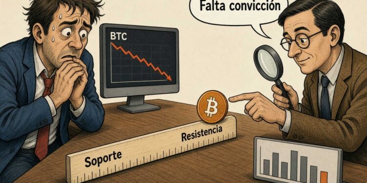Bitcoin cae un 0,72% y pone sus soportes bajo presión