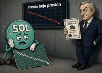 SOL cae 1,76% y sigue por debajo de sus medias móviles a 100,8 dólares