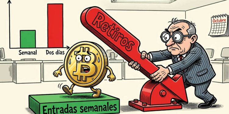ETF de Bitcoin captan USD 301 millones, pero octubre sigue rojo