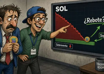 Solana cae un 2,53% hasta USD 99,98 pese a señales de sobreventa