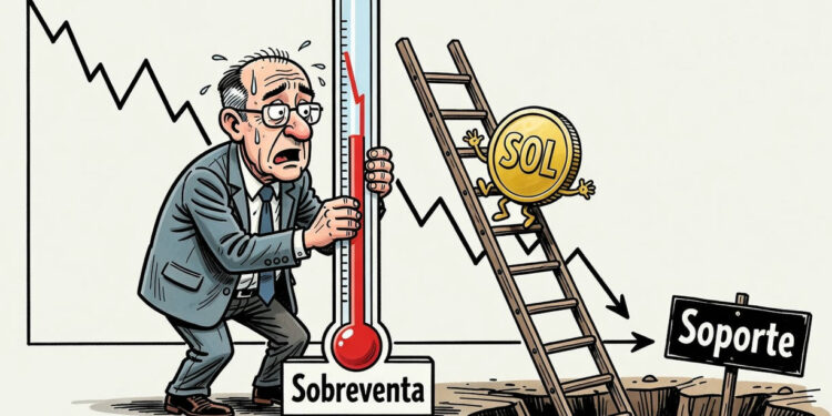 Solana (SOL) cae a 95,35 dólares entre señales técnicas mixtas