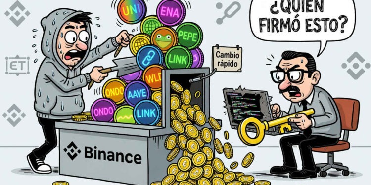 Atacante vinculado a Binance convierte USD 158 millones en ETH