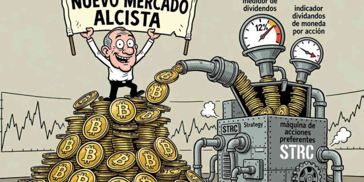 Saylor ve un mercado alcista para Bitcoin, pero cae el BTC por acción